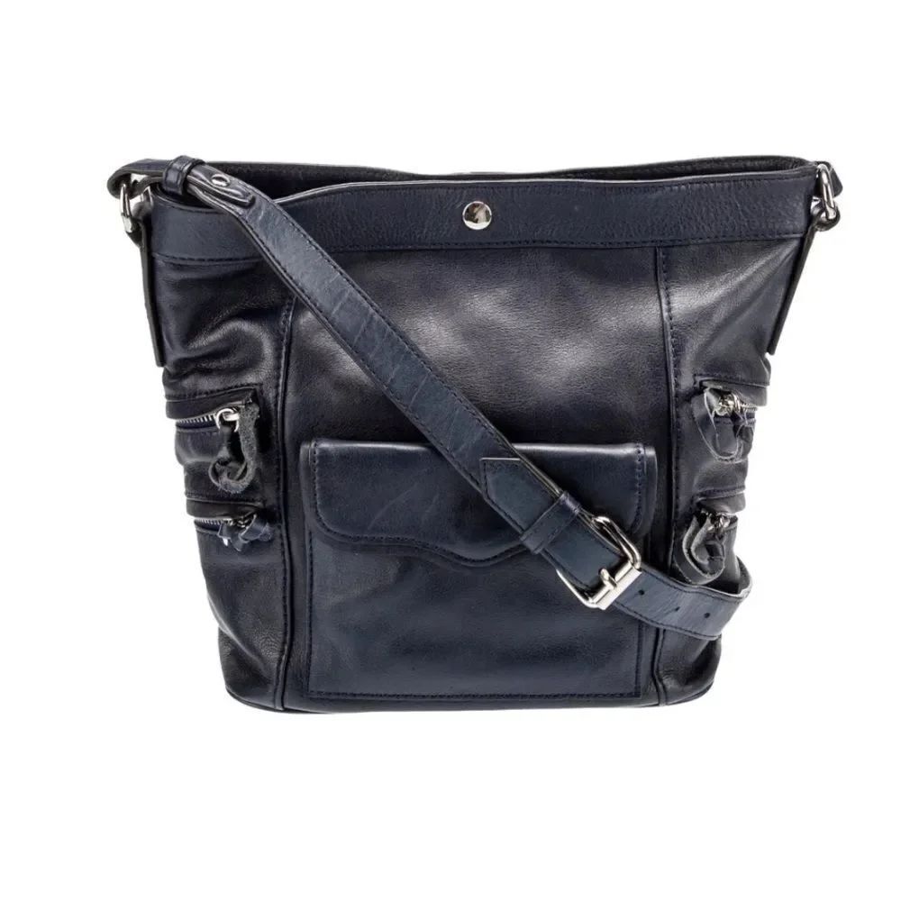 REBECCA MINKOFF
leather fringe trim crossbody bag
